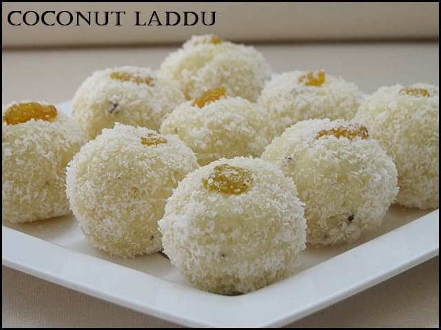 Coconut Laddu Recipe | Coconut Balls Coconut laddu is the easiest laddu recipe with just 2 ingredients. Dry coconut powder or desiccated coconut with condensed milk is just enough to make these laddus. For flavor add cardamom powder and for nutty texture add desired dry fruits.