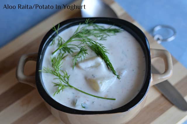 aloo raita | potato in curd