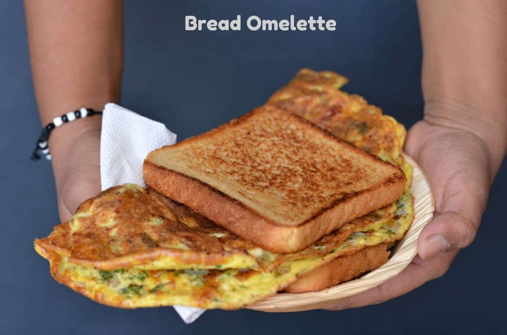 Bread Omelet | How To Make Bread Omelet Bread omelet is one of the famous street food in India with bread slices and eggs mixture. It is simple, quick and so flavorful breakfast in the morning either with tea or milk.