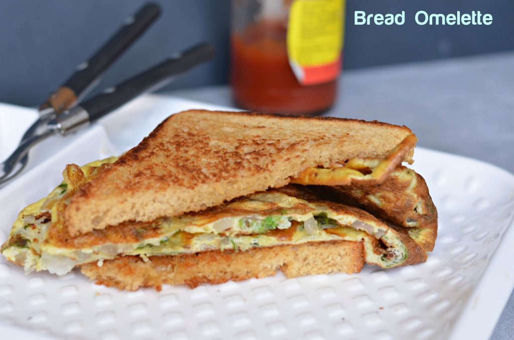 Bread Omelet | How To Make Bread Omelet Bread omelet is one of the famous street food in India with bread slices and eggs mixture. It is simple, quick and so flavorful breakfast in the morning either with tea or milk.