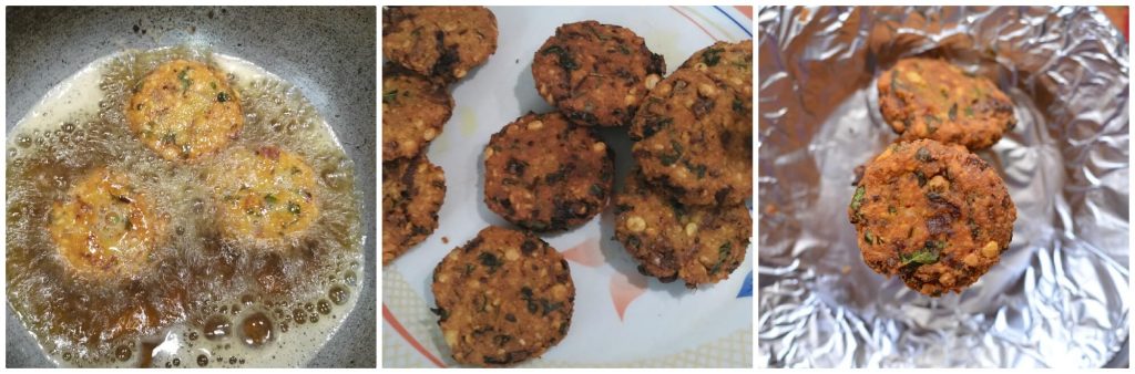 Chana dal vada or masala vada is a south indian tea time snack prepared using skinned bengal gram mixed with few spices. These are crunchy in texture and deep fried.
