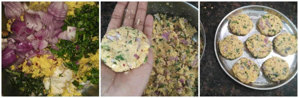 Chana dal vada or masala vada is a south indian tea time snack prepared using skinned bengal gram mixed with few spices. These are crunchy in texture and deep fried.