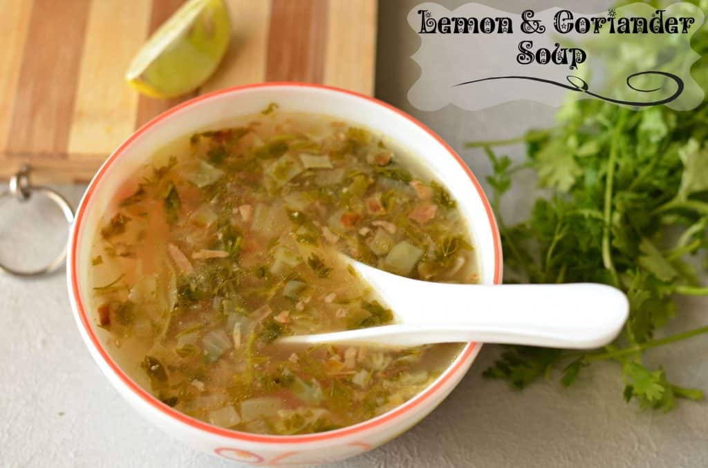 Lemon and coriander soup is easy to make, with herbs like coriander, chopped carrot,cabbage and boil in vegetable stalk. This is so nutritious and flavorful. Lemon and coriander soup is easy to make, with herbs like coriander, chopped carrot,cabbage and boil in vegetable stalk. This is so nutritious and flavorful.