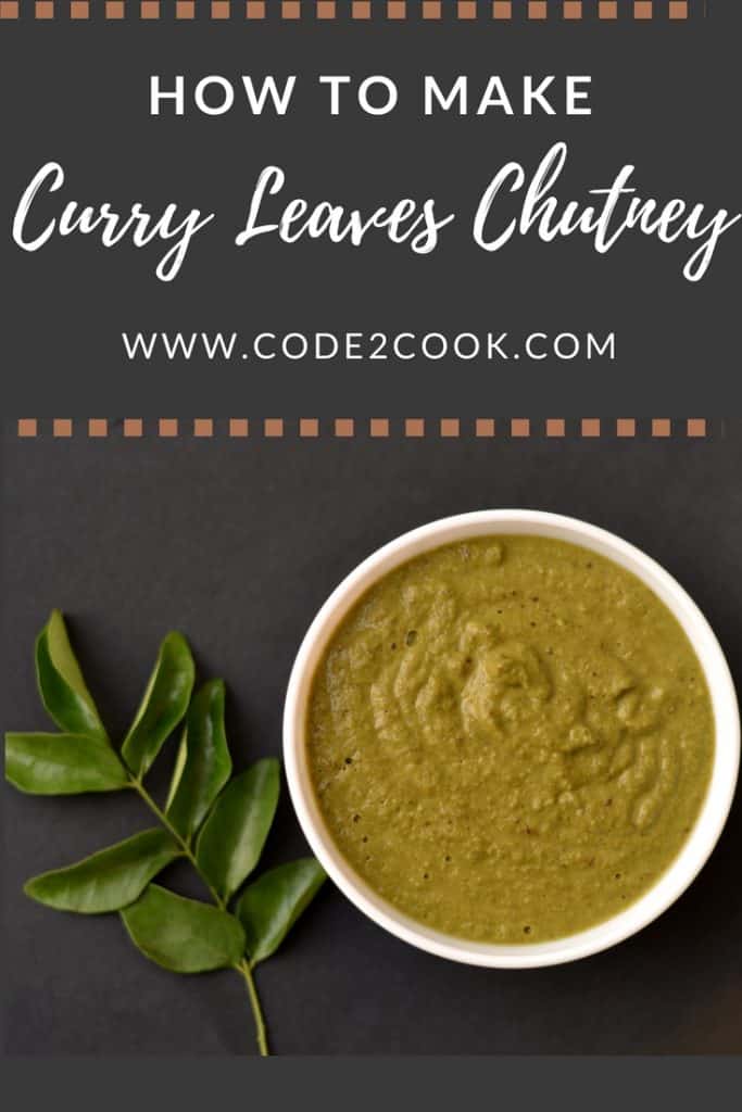 Curry Leaves Chutney Making curry leaves chutney is the first time trial. Since when I moved to Bangalore I love curry leaves. Initially, I did not like it's smell but gradually I fell in love with curry leaves. I always wonder what to do with remaining curry leaves and how to use them apart from tempering. www.bitesbyseason.com