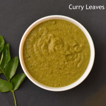 This curry leaves chutney I found in here and immediately clicked the idea of preparing it with the remaining left out curry leaves. A few changes in ingredients are done just to suit my taste. The main nutrients found in curry leaves are carbohydrates, energy, fiber, calcium, phosphorous, iron, magnesium, copper, and minerals.