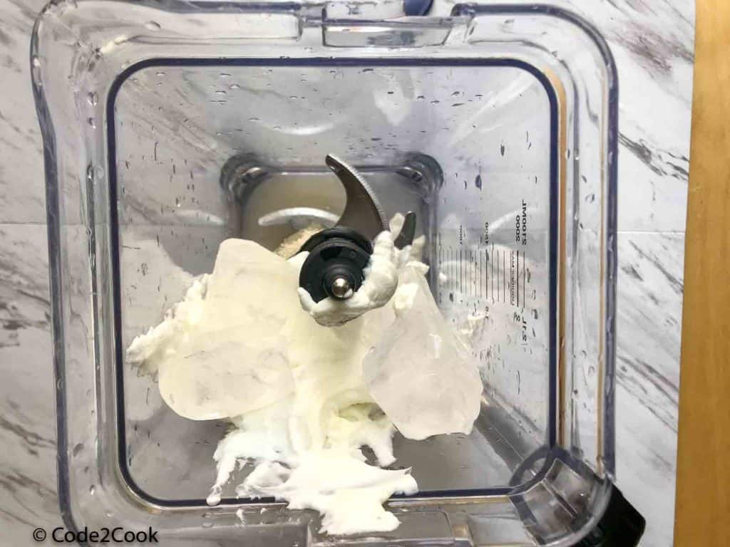 Add all the lassi ingredients in the blender