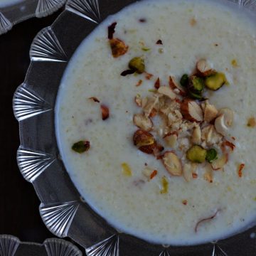 Sama rice kheer is usually prepared during fasting days, especially in Navratri. Mixing milk, sama rice, and sugar, cooked on medium heat and flavored with either cardamom or saffron, this sama rice kheer is tasty and very healthy.