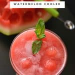 Watermelon juice is very simple and quick to prepare at home. Blending fresh watermelon, adding a bit of black salt and roasted cumin powder and your refreshing summer cooler watermelon juice is ready to beat the heat.