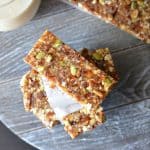 These no-bake date energy bar are loaded with natural ingredients like dates, walnut, almonds, and nuts like pumpkin seeds and sunflower seeds