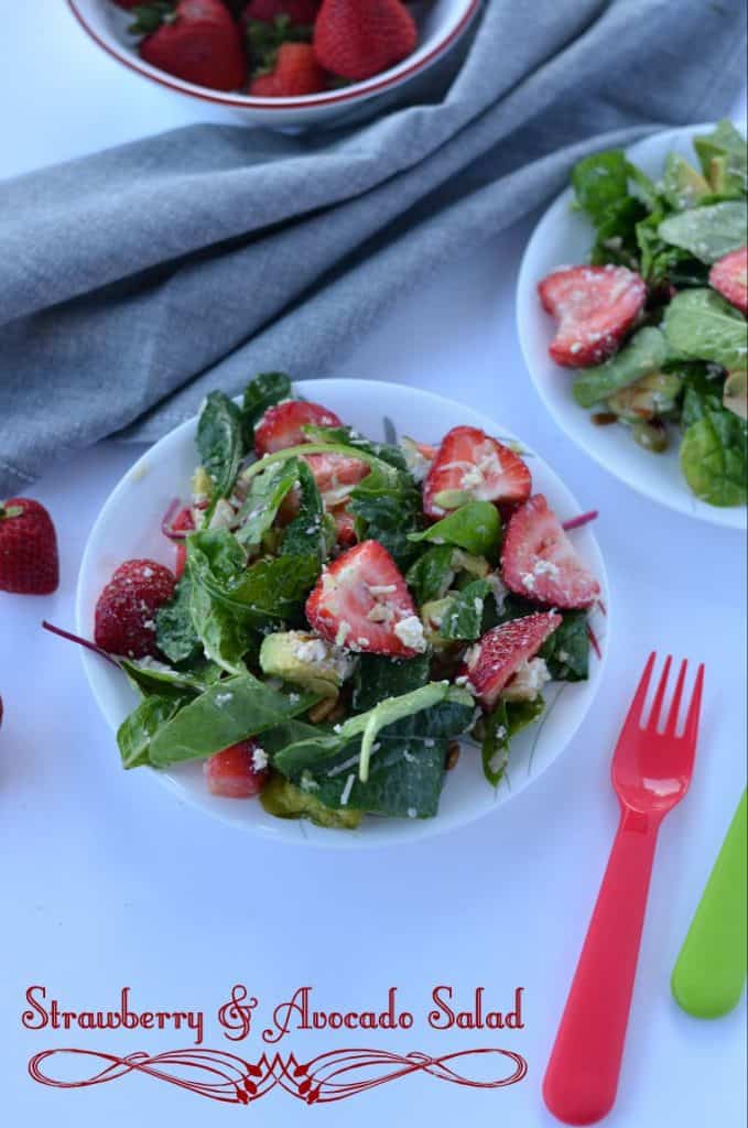 Strawberry Avocado Spinach Salad Recipe | Summer salads This strawberry avocado spinach salad packed with healthy fats and loads of nutrients. With juicy strawberries, crunchy nuts, tangy feta cheese and with greens your healthy summer salad is ready.