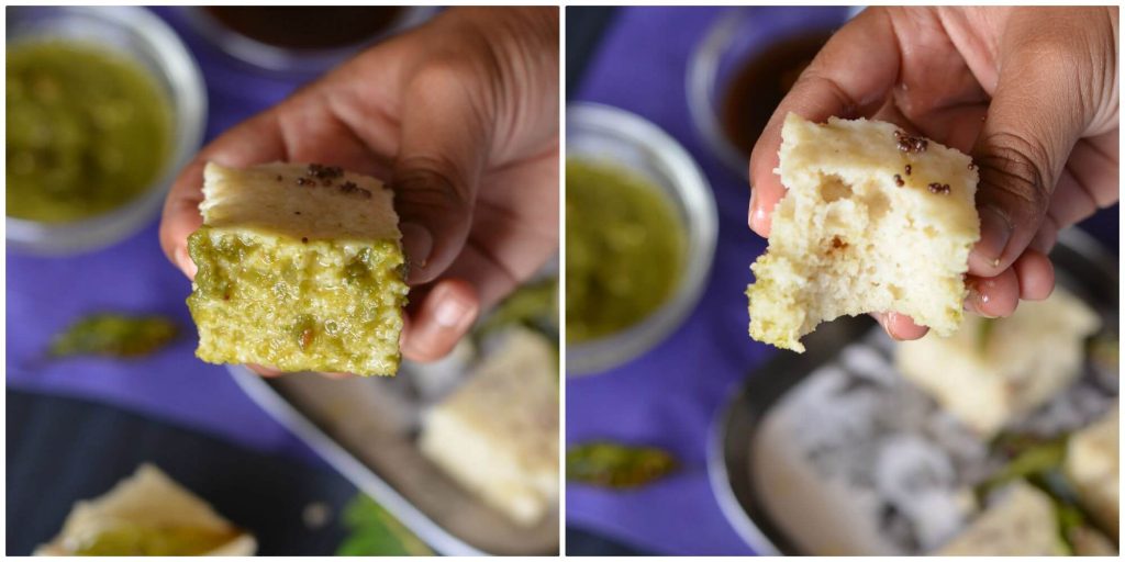 Oats Dhokla Recipe | Instant Oats Dhokla | Instant Oats Rava Dhokla Oats dhokla is the instant dhokla recipe with oats flour, semolina and curd in equal portions, which is a savory and steamed snack or a great breakfast or a great meal in itself. Seasoned with mustard seeds, curry leaves and green chilies this oats dhokla is a perfect guilt-free food to consume.
