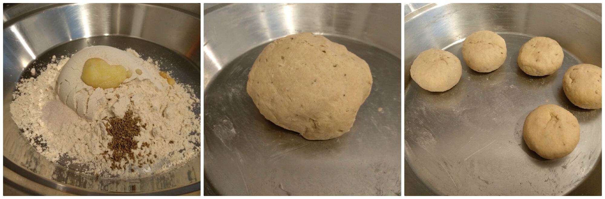 Ajwain paratha is a simple Indian flatbread served with curry, dal or simply pair up with curd or pickle. Even you can have them with tea which makes a perfect combo altogether. Apart from ajwain paratha, you can make ajwain poori and ajwain roti with the same dough. They are great for breakfast or dinner and lunch.