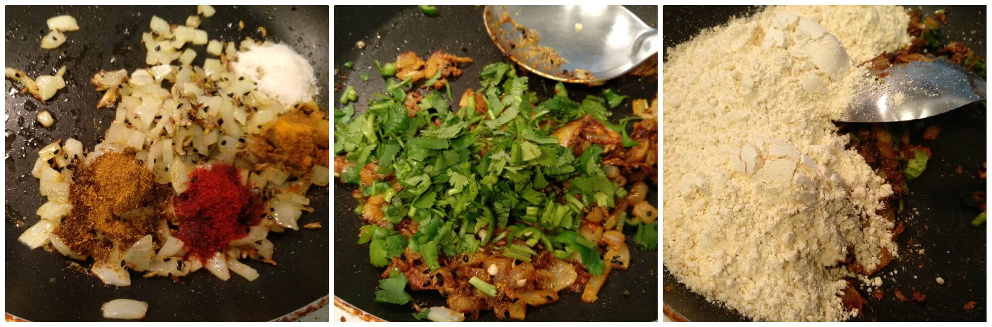 Besan paratha or masala besan paratha is a wonderful Rajasthani paratha recipe which is prepared by stuffing spicy besan or gram flour filling in the whole wheat dough. This paratha is crispy, aromatic and filled with the pickled flavor besan stuffing makes a wholesome meal.