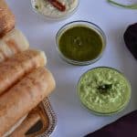 Vrat ki chutney or falahari chutney are prepared without using onion and garlic. Today I am sharing three phalahari chutney or satvik chutney recipes with easily available ingredients, named vrat ki hari chutney, vrat ki peanut chutney and vrat ki coconut chutney which are served during fasting days or upvaas.