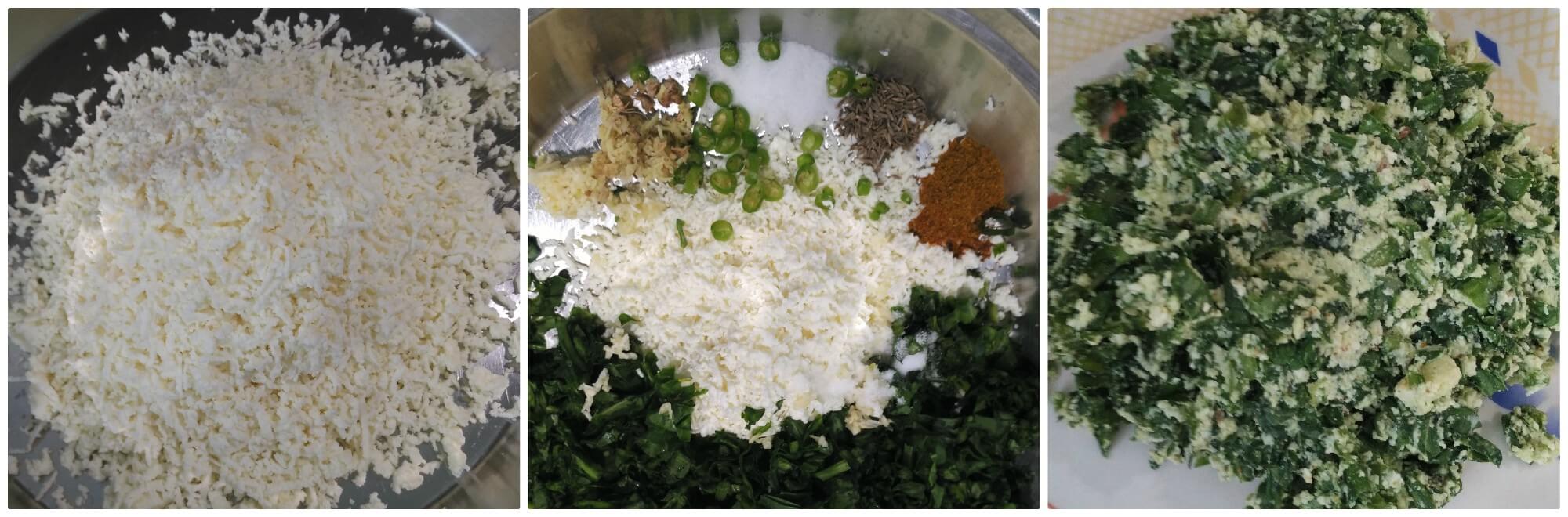 Lifafa paratha or Palak Paneer Lifafa Paratha is a paratha which is of envelope shape and stuffed with palak-paneer filling. Lifafa means envelop or pocket. Filling seasoned with spices, stuffed in the roti(flatbread), sealed like an envelope before cooking on stove top. Basically, a roti folded into a lifafa or pocket shape with filling inside.