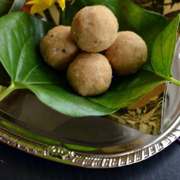 Peanut ladoo is another easy to make and simple ladoo recipe with just two ingredients. It is made with grated jaggery and dry roasted peanut. Oil in the peanut and moisture in the jaggery is good enough to bind these easy peanut ladoo. Being refined sugar-free these peanut ladoo with jaggery are very healthy and nutritious.