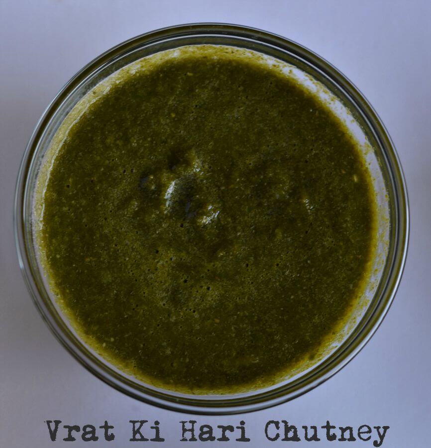 Vrat Ki Chutney | Phalahari Chutney Vrat ki chutney or falahari chutney are prepared without using onion and garlic. Today I am sharing three phalahari chutney or satvik chutney recipes with easily available ingredients, named vrat ki hari chutney, vrat ki peanut chutney and vrat ki coconut chutney which are served during fasting days or upvaas.