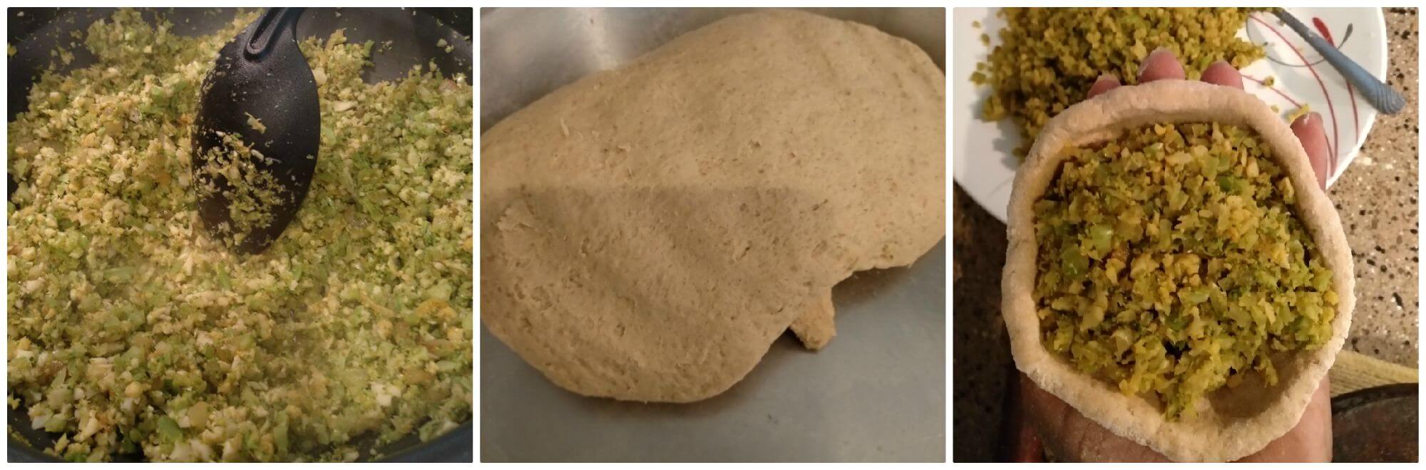 Broccoli-cauliflower paratha is another variation of Indian flatbread where a spicy mixture of broccoli and cauliflower is stuffed in whole wheat flour dough ball. This paratha taste amazing as both of the vegetables brings a unique taste and make a great breakfast or kids tiffin box recipe.