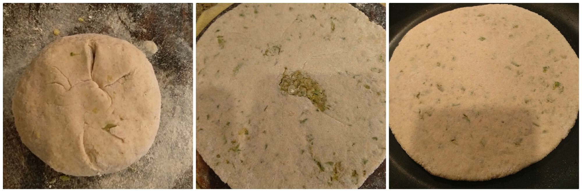 Broccoli-cauliflower paratha is another variation of Indian flatbread where a spicy mixture of broccoli and cauliflower is stuffed in whole wheat flour dough ball. This paratha taste amazing as both of the vegetables brings a unique taste and make a great breakfast or kids tiffin box recipe.