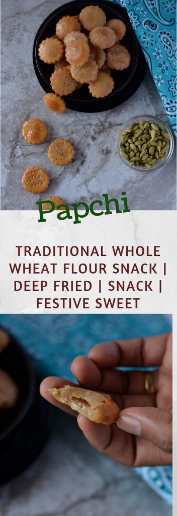 pinterest image of Papchi recipe