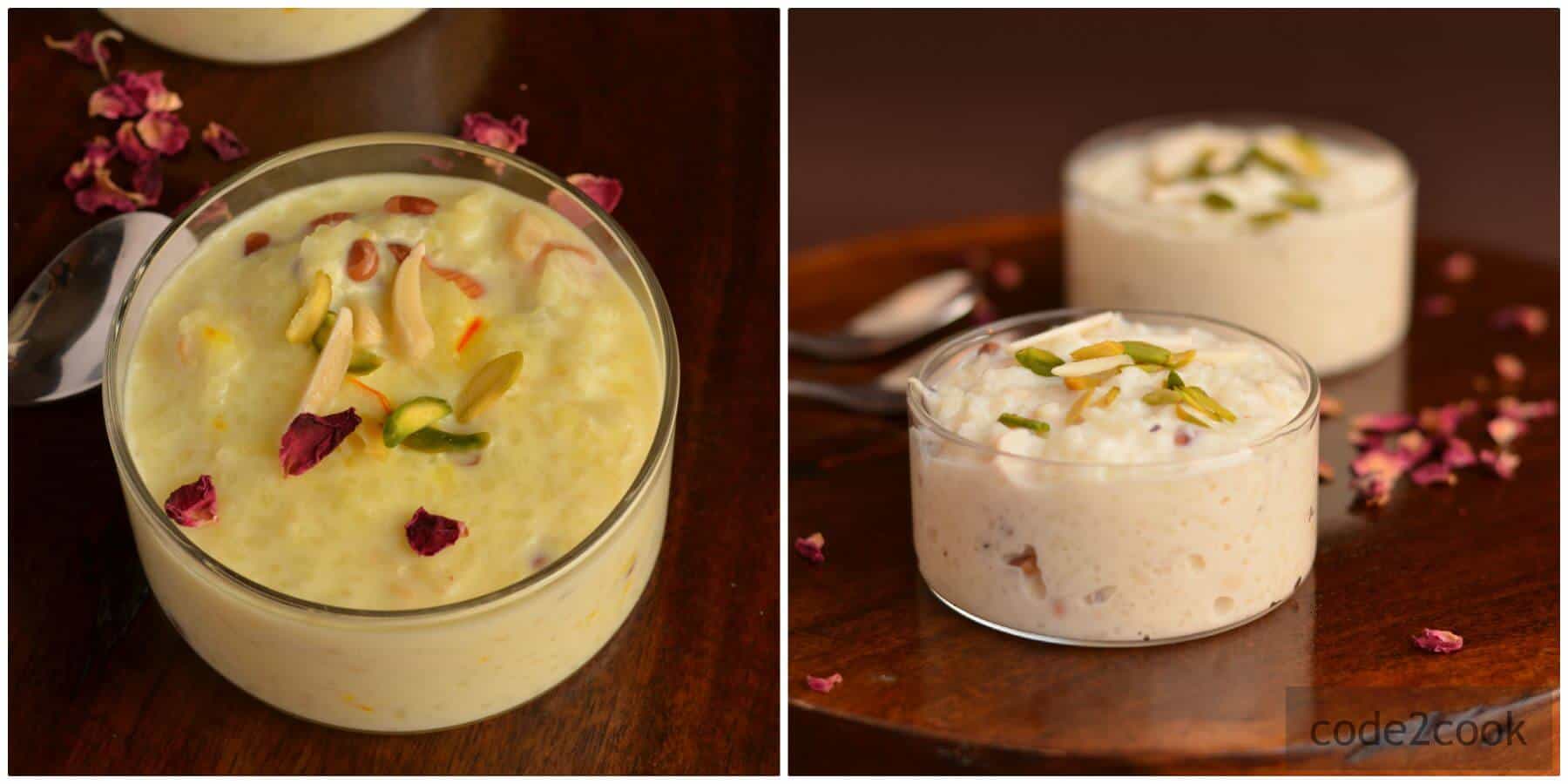 Rice kheer or rice pudding is one of the favorite Indian dessert and commonly made in every household. It is similar to payasam made in South India.