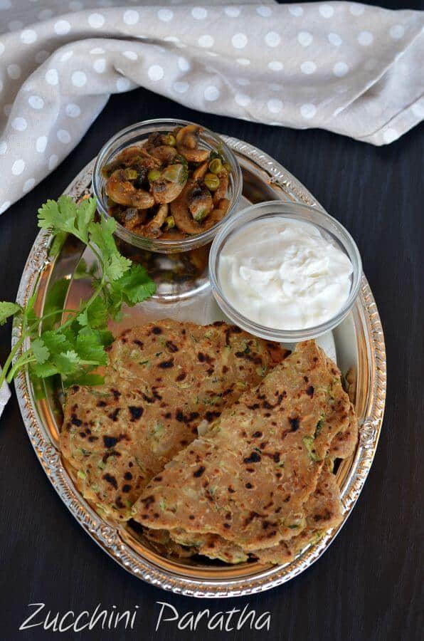 Zucchini Paratha Recipe | Spiced Flavorful Zucchini Paratha Zucchini Paratha is a flatbread with an Indian twist and a perfect breakfast or brunch recipe. Added some pickle and taste was great.