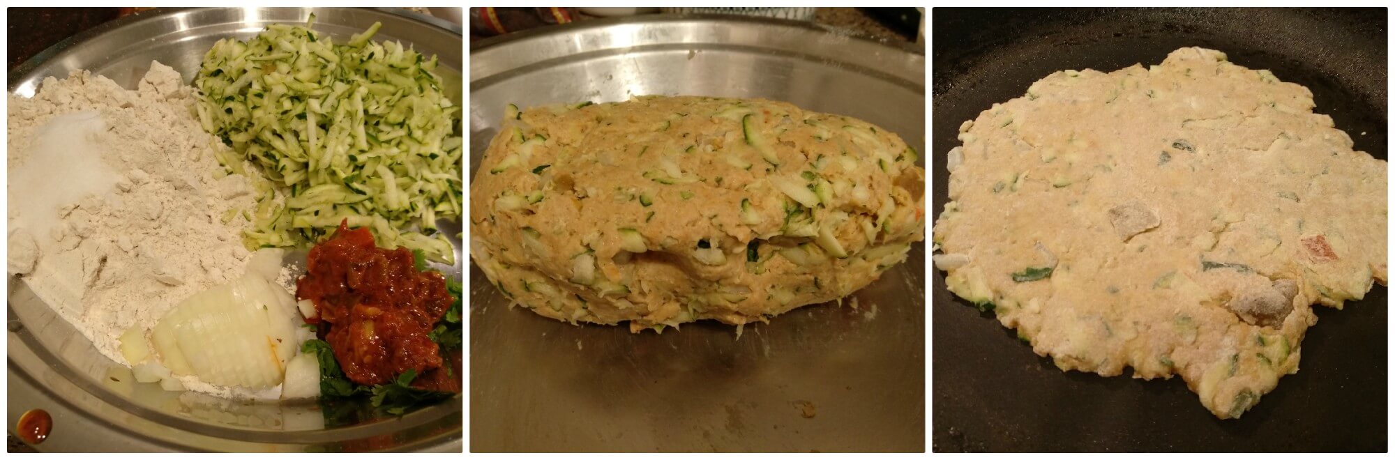 Zucchini Paratha is a flatbread with an Indian twist and a perfect breakfast or brunch recipe. Added some pickle and taste was great.