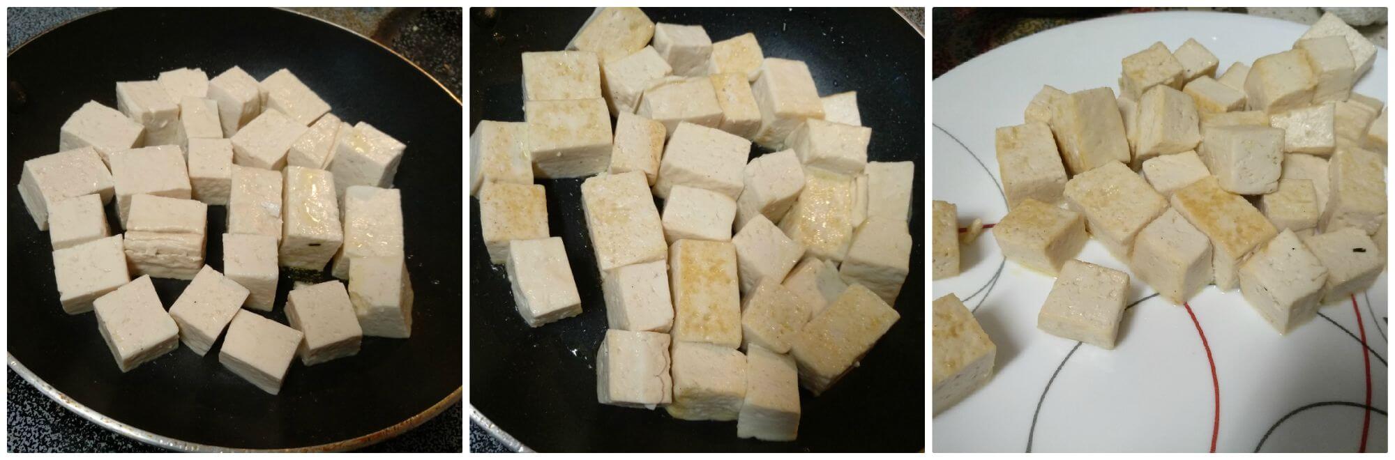 Vegan Matar Paneer Recipe | Tofu Matar Recipe | Tofu Matar Masala Vegan matar paneer is a vegan version of the most popular Indian matar paneer. Tofu is a perfect substitute for paneer to make a vegan version of matar paneer. Shallow fry tofu cubes and peas are cooked in mildly spiced tomato-cashew gravy to make this vegan matar paneer. Tofu matar masala is a delicious vegan curry.