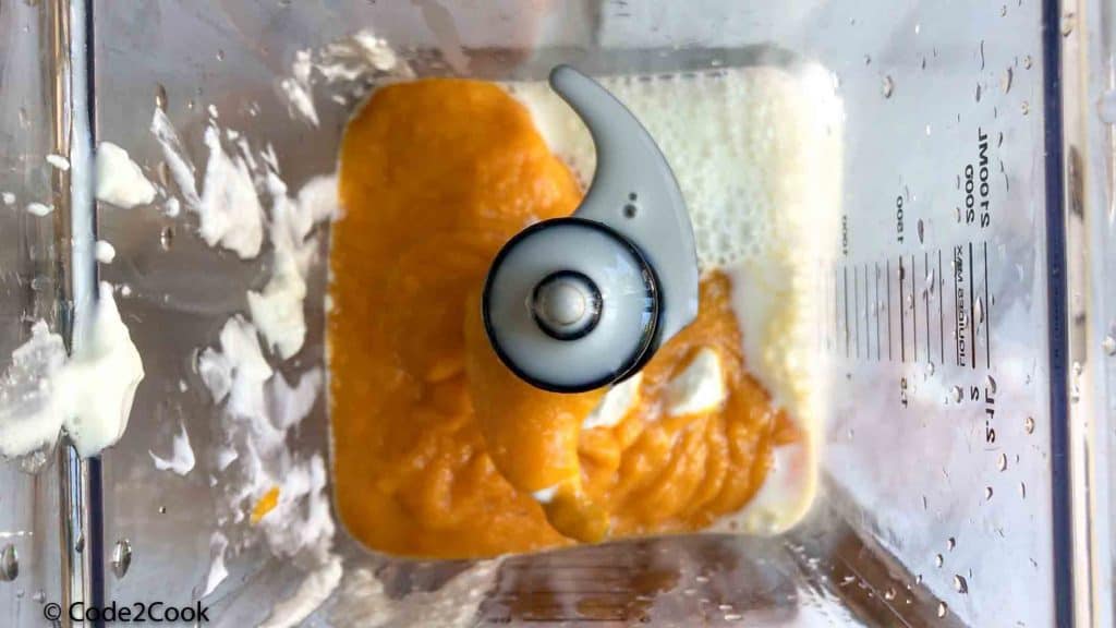 adding all ingredients in a blender