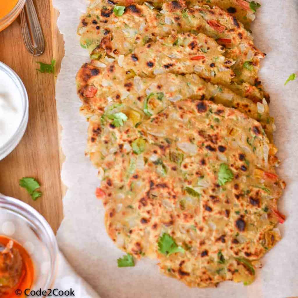 close click of capsicum paratha recipe