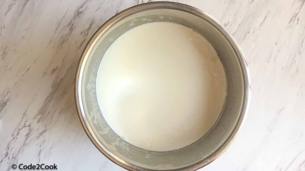 Instant pot yogurt after chilling in the fridge