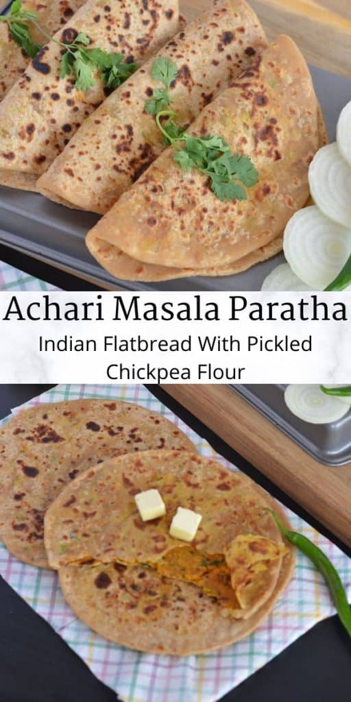 how to make achari masala paratha