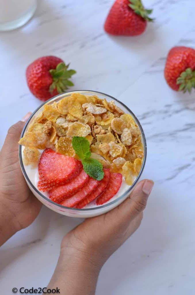cold start instant pot yogurt served with homemade granola