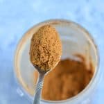 After grinding texture is shown with a spoonful cumin powder
