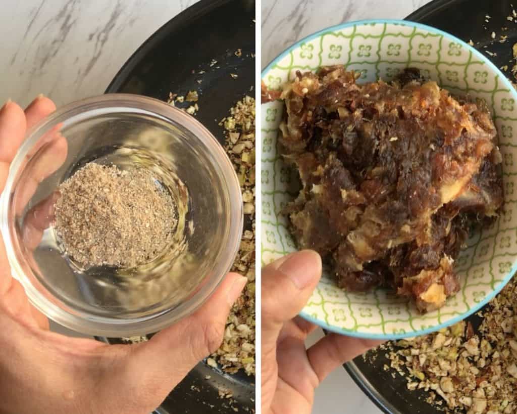 Add cardamom powder & mashed dates