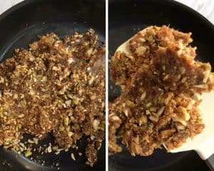 dates are combined with other ingredients nicely. turn off the heat.