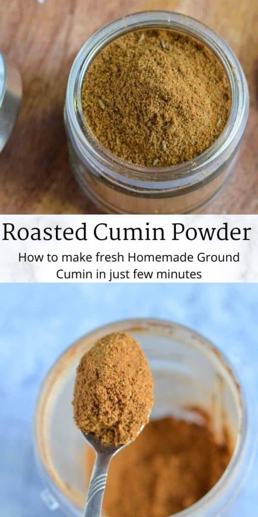 pinterest image for roasted cumin powder