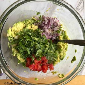 adding all ingredients one by one in the bowl